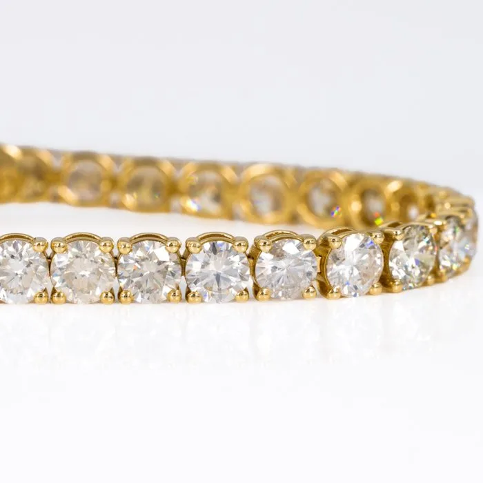 Bracelet - 14 kt. Yellow gold - 14.73ct. tw. Diamond (Natural) - GCI