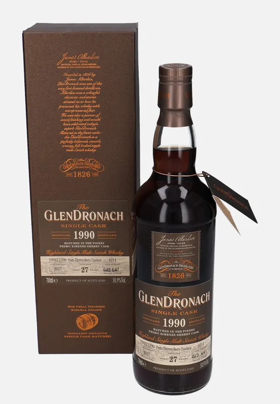 Glendronach – 1990 27 Year Old Single Cask (70cl, 50.9%)