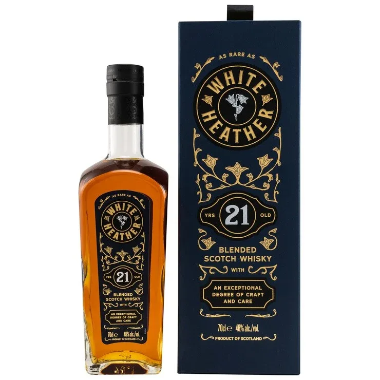 White Heather 21 Year Old Blended Scotch Whisky (70cl, 48%)