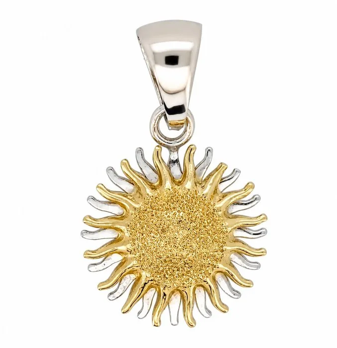 Pendant - 18 kt. Yellow gold, White gold - Made in Italy - Handmade