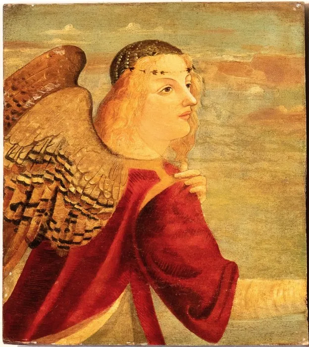 Italian School (XV-XVI), Manner of Vittore Carpaccio (c. 1465–1525) - Angel with Red Robe in Profile