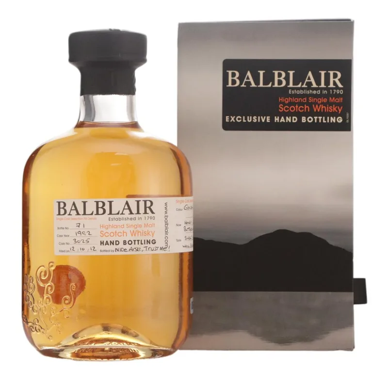 Balblair – 1992 Hand Bottling (70cl, 57.20%)