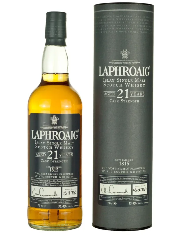 Laphroaig – 21 Year Old Heathrow Terminal 5 (48%)