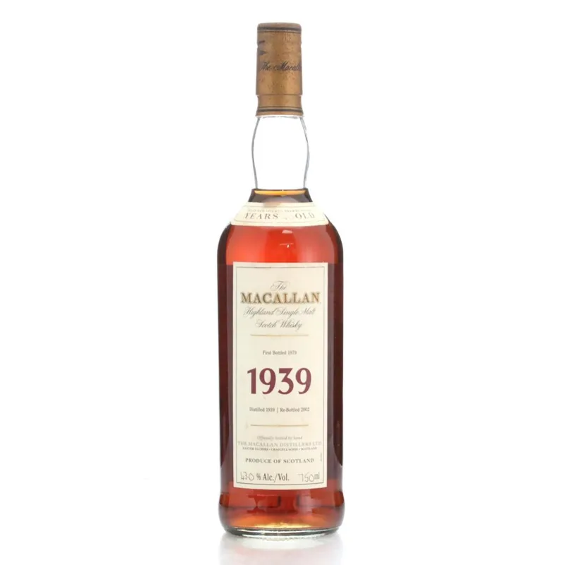 Macallan – 1939 Fine & Rare 40 Year Old