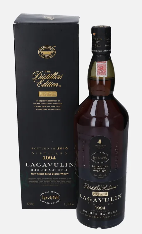 Lagavulin – 1994 Distillers Edition Double Matured lgv. 4/498 (1L, 43%)