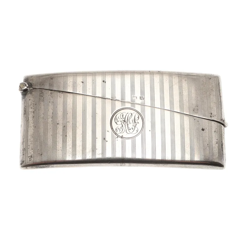 A Gentlemans Silver Calling Card Case