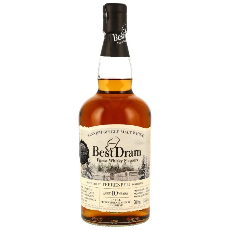 Teerenpeli – 10 Year Old 2015/2026 Best Dram 1st Fill PX Sherry Hogshead #06112015A
