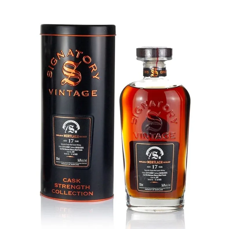 Mortlach – 17 Year Old 2007 Signatory Vintage Symington's Choice First Fill Oloroso Sherry Butt Finish #201 (70cl)