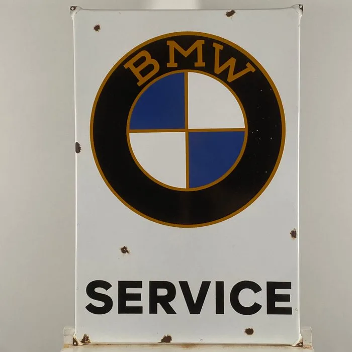BMW - Enamel sign - 72x49x1cm - Made of thick steel sheet and enamel