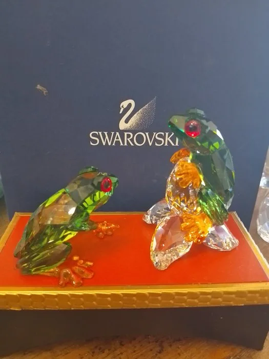 Swarovski - Figurine - Kikkers (2) - Crystal