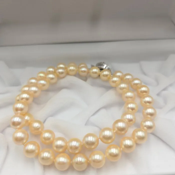 Necklace Silver Pearl - Akoya 8.0mm 17in