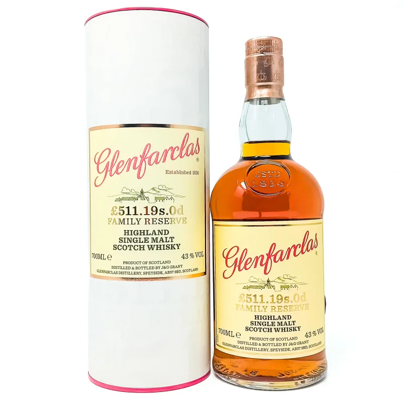 Glenfarclas – £511.19s.0d Family Reserve