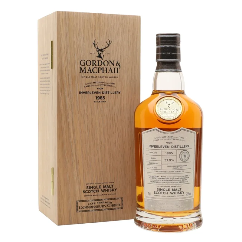 Inverleven – 38 Year Old 1985 Gordon & MacPhail Connoisseurs Choice Recollection Series 2 Single Refill Bourbon Barrel #563 (2023)