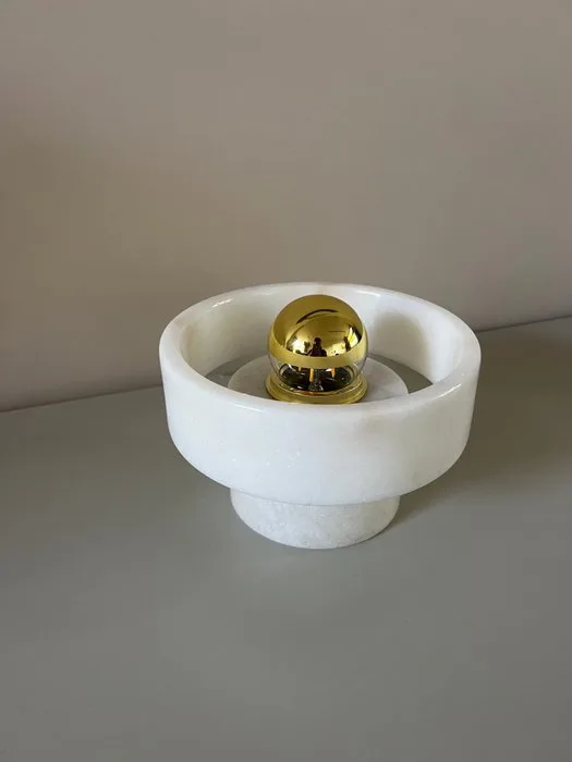 Tom Dixon - Lamp - Marble, Brass, Gold plated - Stone Wall Lamp