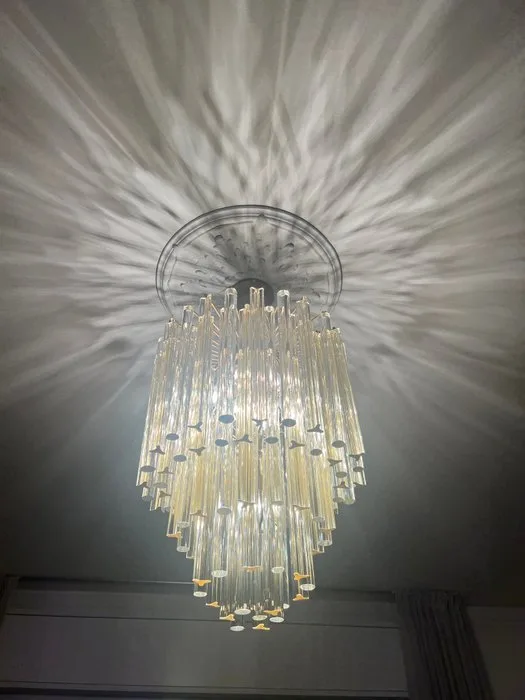 Chandelier - Glass, Metal, Brass