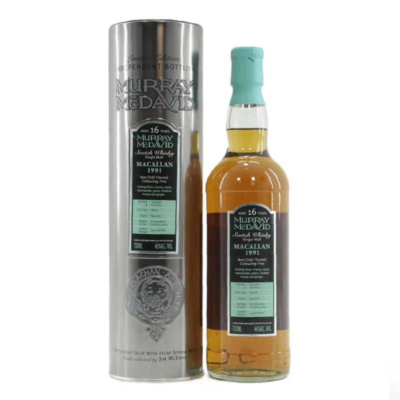 Macallan – 16 Year Old 1991 Murray McDavid Non Chill Filtered (70cl)