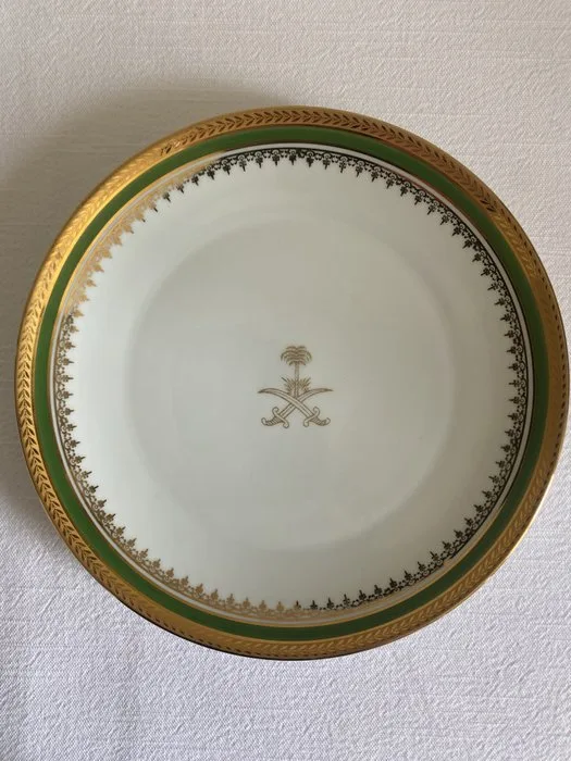 Tharaud, Limoges - Plate (2) - Monaco - Porcelain - Saudi Arabia
