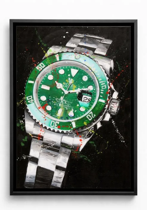WOUW!!!! Rolex Submariner Date 116610LV Hulk by Fransman ART (1972) - Rolex ART - Rolex Submariner Date 116610LV Hulk - 2020s