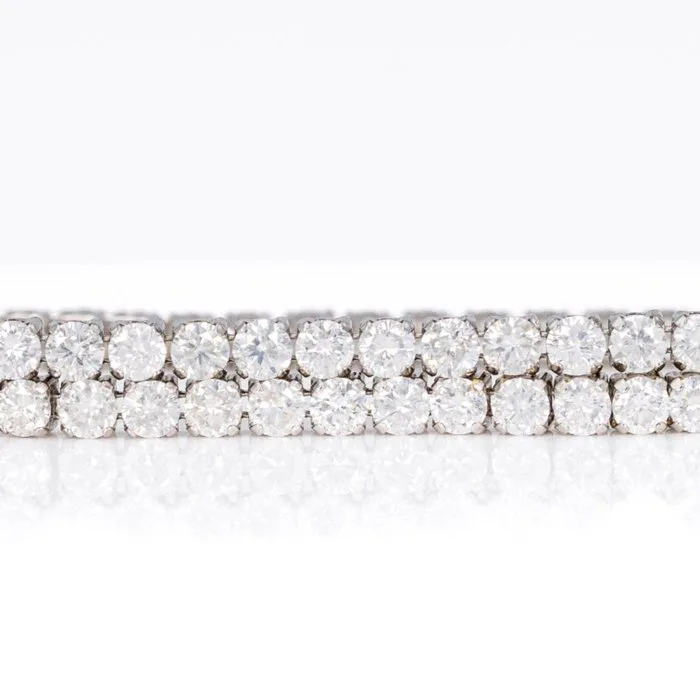Bracelet - 18 kt. White gold - 3.10ct. tw. Diamond (Natural) - GWLab
