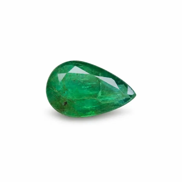 1 pcs Green Emerald - 3.41 ct - Gemological Science International (GSI) - Zambian Emerald
