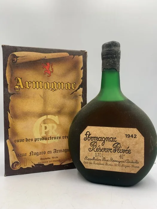 Cave des Producteurs Réunis 1942 - Armagnac Réserve Privée - b. 1970s, 1980s - 70cl