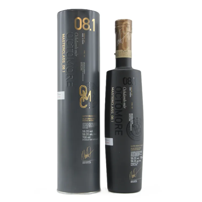 Octomore – 08.1 8 Year Old 2008 1st Fill American Oak Casks Super Heavily Peated 167ppm (2017)
