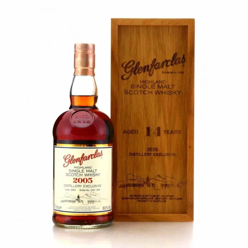 Glenfarclas – 14 Year Old 2005 Single Oloroso Sherry Cask #2855 Distillery Exclusive Single Malt Whisky (2020) (70cl, 58.2%)