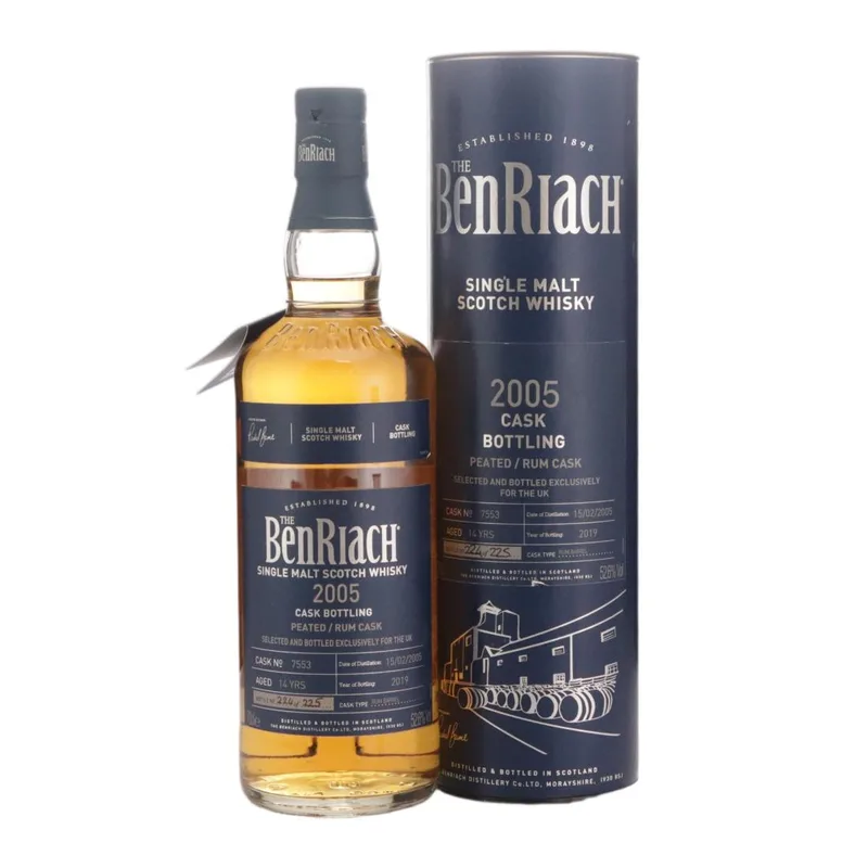 Benriach – 2005 Cask Bottling 14 Year Old Peated (70cl, 52.60%)