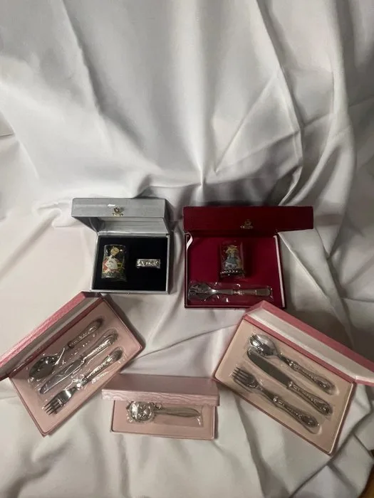 Christening set (15) -.925 silver,.826 silver