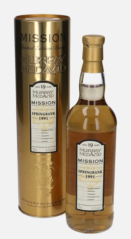Springbank – 1991 19 Year Old Murray McDavid Mission Gold Series