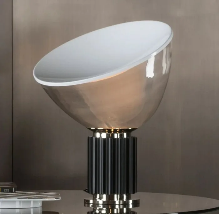 Flos - Achille Castiglioni, Pier Giacomo Castiglioni - Lamp - Taccia small glass - Glass, Steel