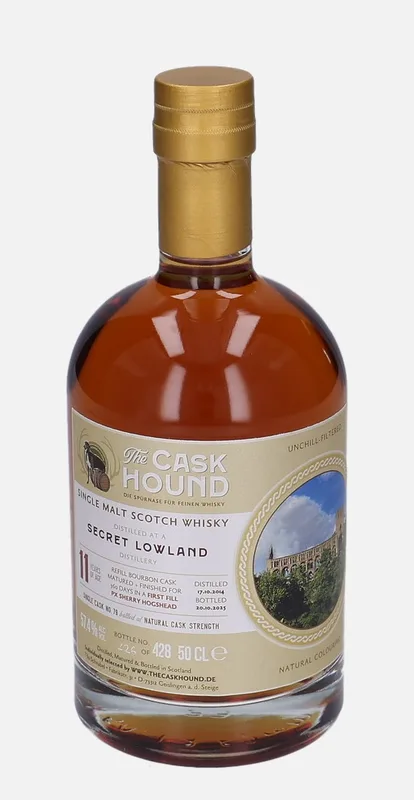 A Secret Lowland Distillery – 2014 11 Year Old The Caskhound (50cl, 57.4%)