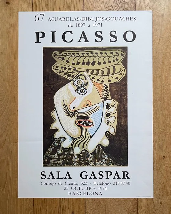 Pablo Picasso - Pablo Picasso – Sala Gaspar, Barcelona – 1974 - 1970s