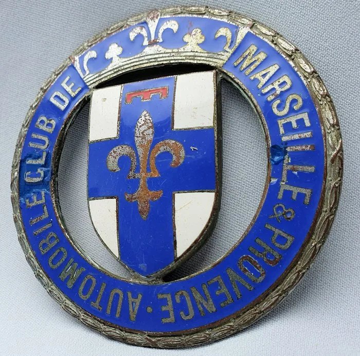 Badge - Grille Badge - Automobile Club de Marseille et Provence - France - 20th - mid (WW II)