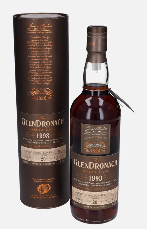 Glendronach – 1993 20 Year Old Single Cask (70cl, 54.7%)