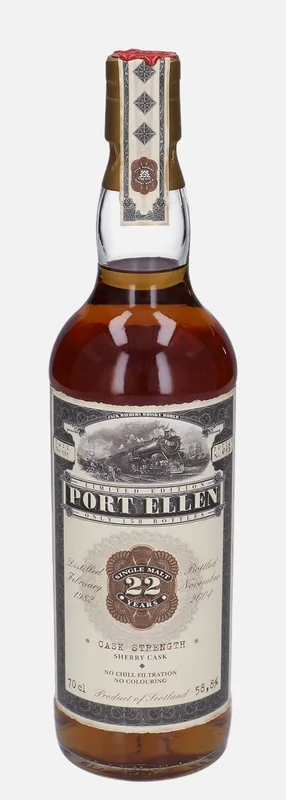 Port Ellen – 1982 22 Year Old Jack Wiebers Whisky World Old Train Line (70cl, 58.8%)