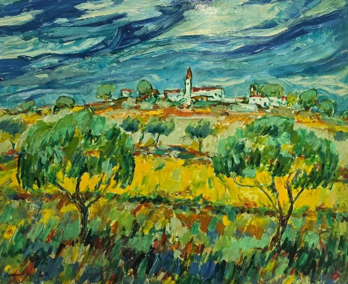 Lluís Domingo Abelló (1917) - La torre entre los olivos