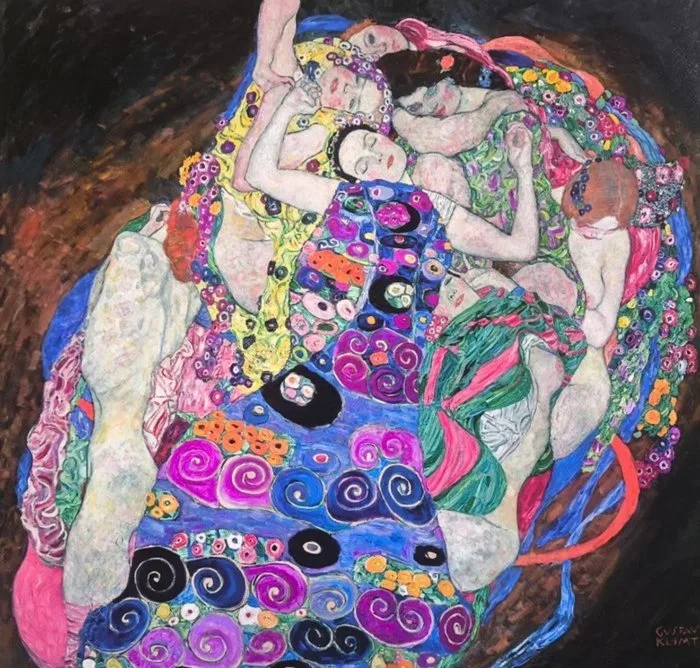 Gustav Klimt (1862-1918) - "The Virgin, 1913". Gesigneerd in de plaat. - 40 x 40 cm