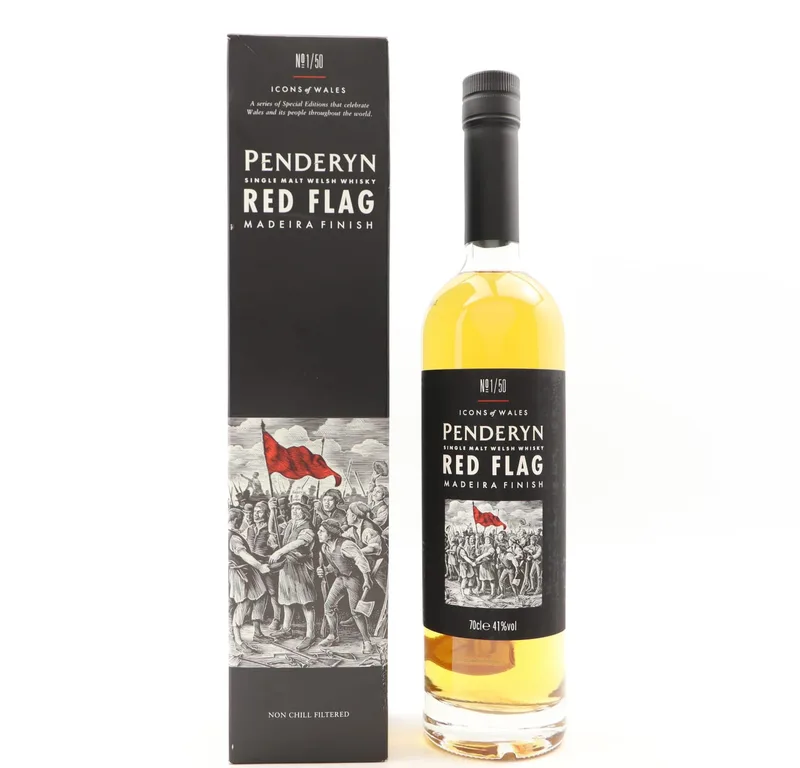 Penderyn Icons of Wales Series No1 ‘Red Flag’ (70cl, 41%)