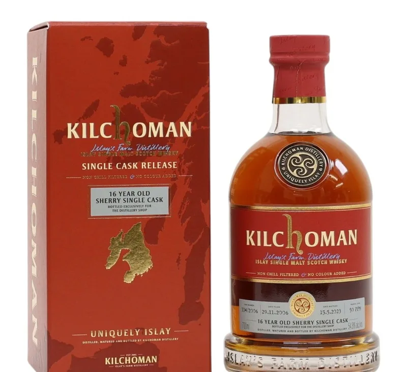 Kilchoman – 16 Year Old - Sherry Single Cask #334/2006 - The Distillery Shop