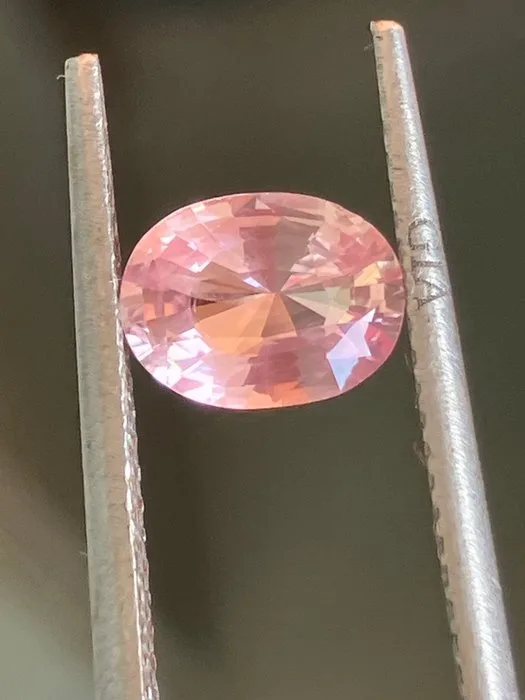1 pcs Orange, Pink Sapphire padparadscha - 1.01 ct - Gemological Institute of America (GIA)