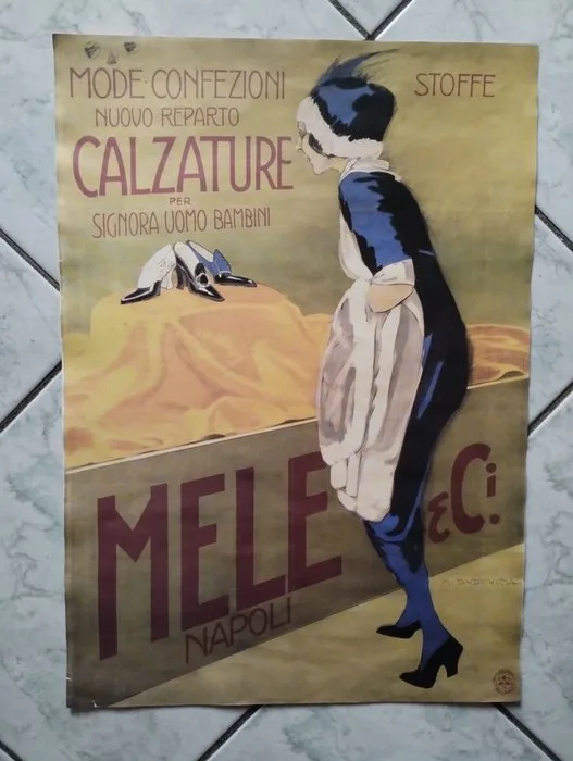 Marcello Dudovich - Mele & C. Napoli - Calzature - 1970s