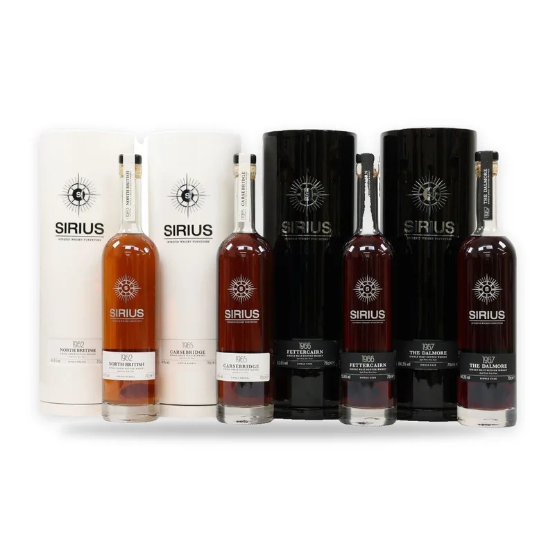 Sirius Collection - Carsebridge, North British, Dalmore & Fettercairn (4 x 70cl) (SIGNED)