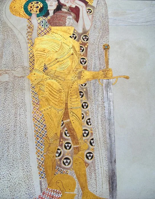 Gustav Klimt (1862-1918) - “The Golden Knight/Beethoven Frieze, 1902”. - 45 x 35 cm