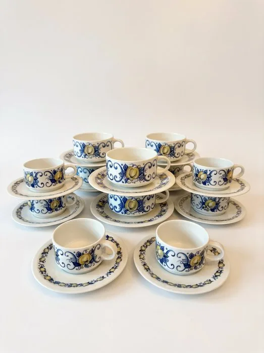 Villeroy & Boch - Coffee and tea service (24) - Cadiz - Porcelain - Glass and porcelain service