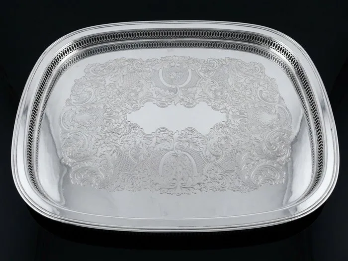 Christofle - Serving tray - Fleuron - Silverplated