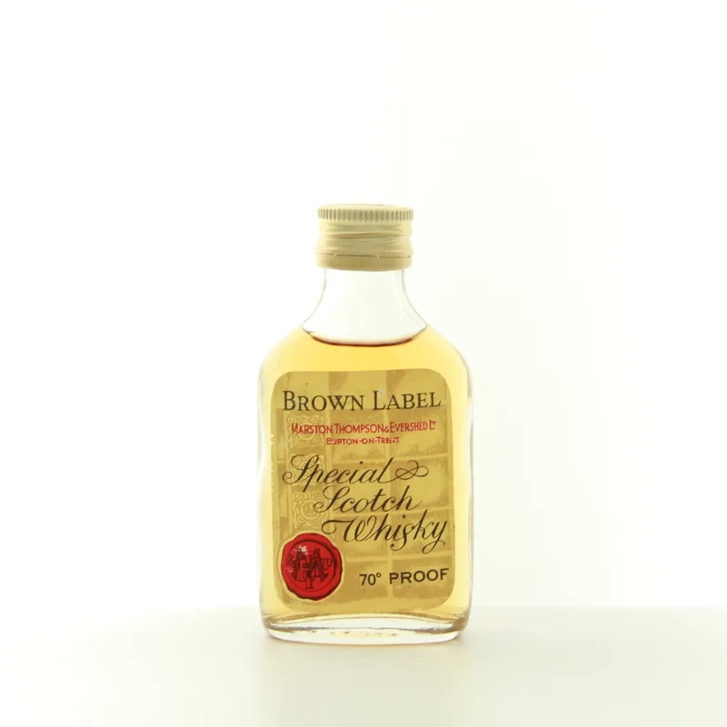 Marston Thompson & Evershed Brown Label (1960s Edition) (5cl, 70 Proof%)