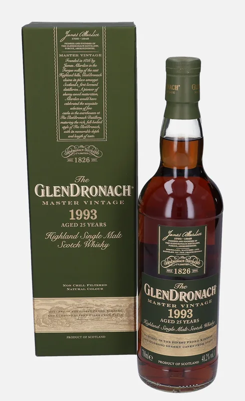 Glendronach – 1993 25 Year Old Master Vintage