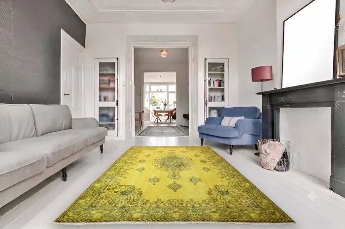 Yellow vintage - Rug - 265 cm - 170 cm - with certificate