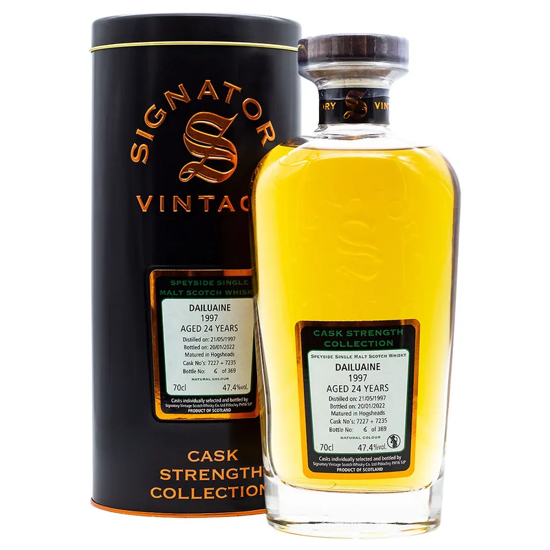 Signatory Vintage Dailuaine 24 Year Old 1997/2022 Casks 7227 & 7235 (70cl, 47.4%)